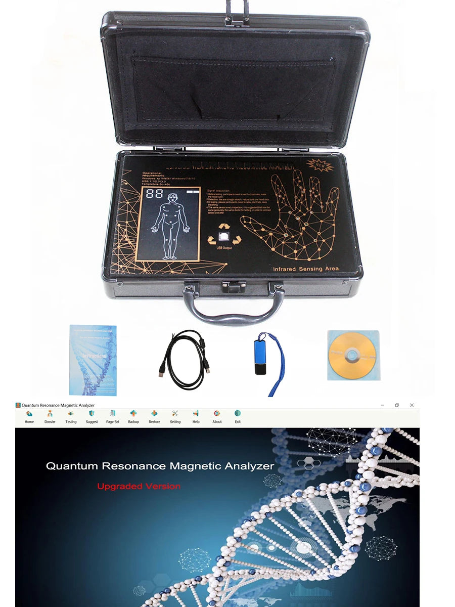 Professional Sub-Health Detector Microelement Body Scanner Analyzer Health Care Instrument Strict Health Statistics Processing