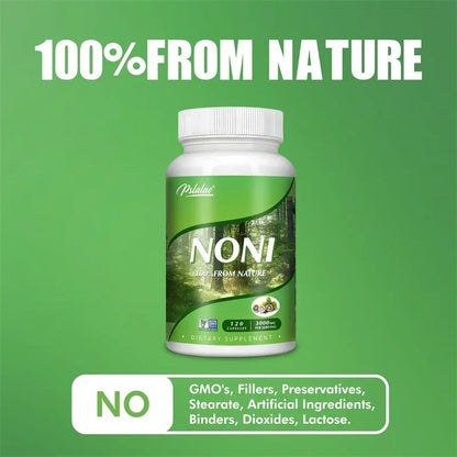 Noni Fruit Capsules - Supports Intestinal Health, Digestion, Skin Health, Immunity, Antioxidant