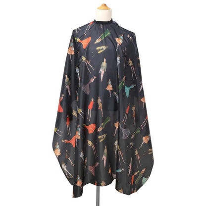 Barbershop Hairdressing Coat Waterproof Adjustable Gown Anti-static Buckle Haircut Cloth Barber Cape Tool