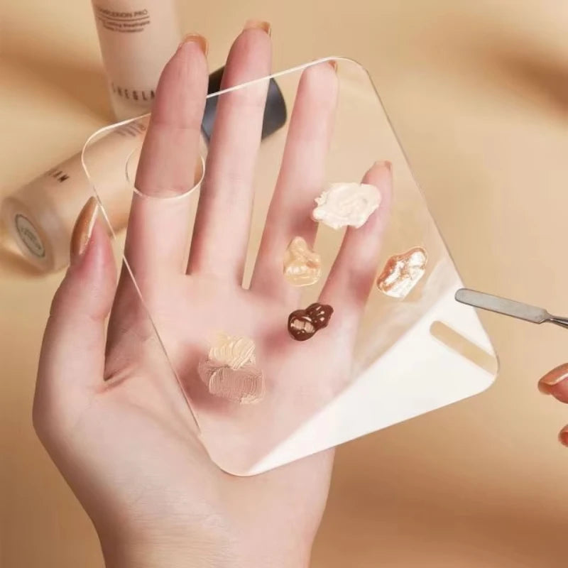 1/2PCS Acrylic Makeup Palette Spatula Liquid Foundation Eye Shadow Mixing Cream Pigments Nail Art Manual Cosmetic Beauty Tools