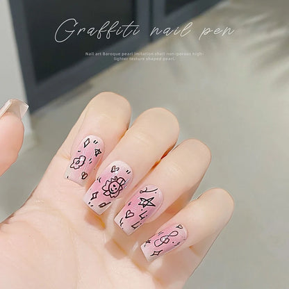 Nail Art Graffiti Line Pen Gel Painting Waterproof Wire Drawing Pen Detail Sketching Pen Nail Design Tools