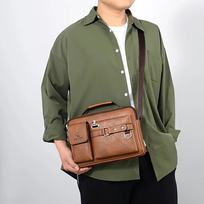 Men's Stylish Shoulder Crossbody Bag with Adjustable Strap Business Casual Use, Perfect for Commuting, Work, Everyday Essentials