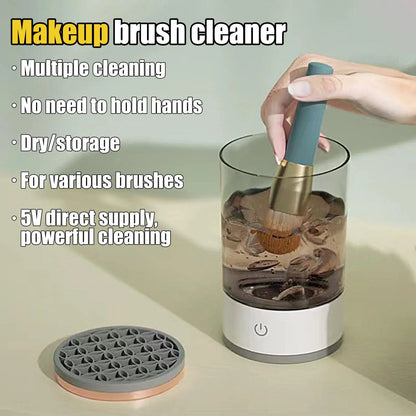 Makeup Brush Cleaner USB Deep Cleaning Beauty Tools Quiet Make Up Brushes Cleaning Tools for Contour Eyeshadow Salon Home Daily