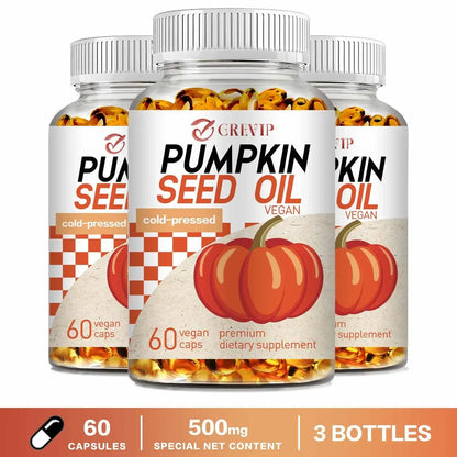 Pumpkin Seed Oil - Prostate Health, Skin, Heart & Brain Health, Bladder Control