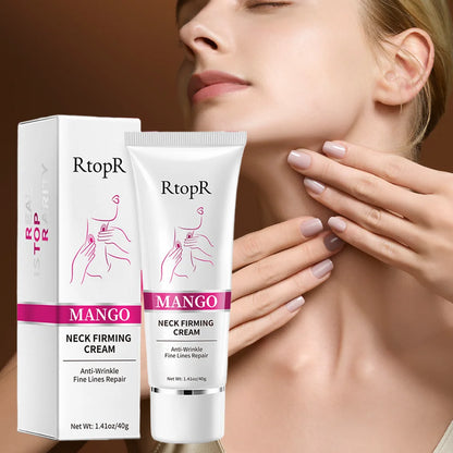 Mango Neck Firming Cream 40g, Skin Smoothing & Texture Improvement Neck Care, Nourishing Treatment for Neck Area