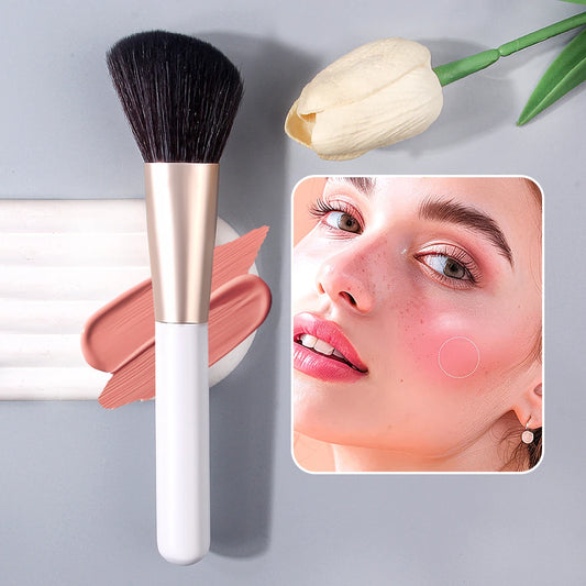 Angled Face Brush – Soft Multifunction Blush, Powder & Contour Tool
