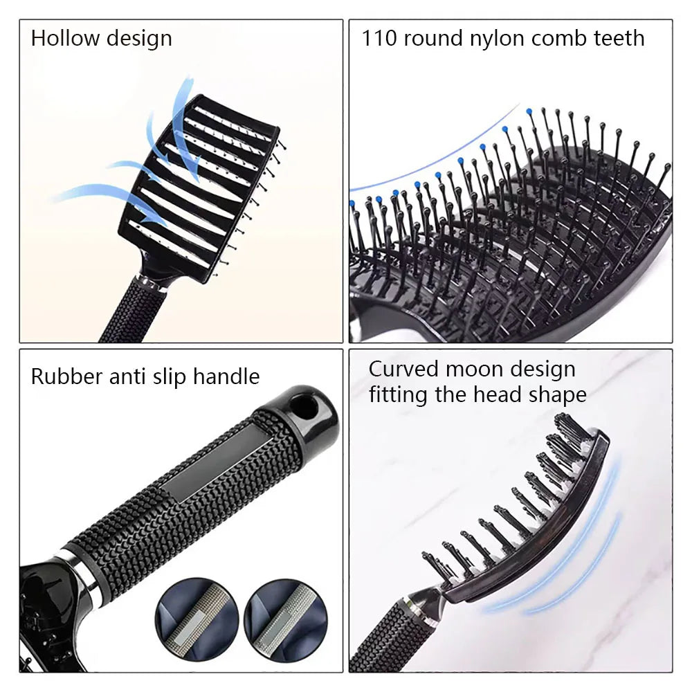 Hair Brush Girls Hair Scalp Massage Comb Women Wet Curly Hair Brush for Salon Hairdressing Styling Tool