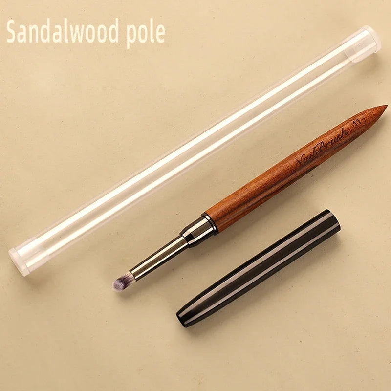 Nail Art Brush Sandalwood Lines Drawing Painting Phototherapy Gradient Sweeping Specific Pen UV Gel Liner Brush Manicure Tools