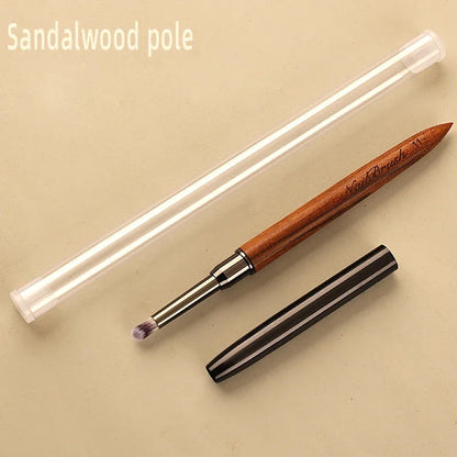 Nail Art Brush Sandalwood Lines Drawing Painting Phototherapy Gradient Sweeping Specific Pen UV Gel Liner Brush Manicure Tools