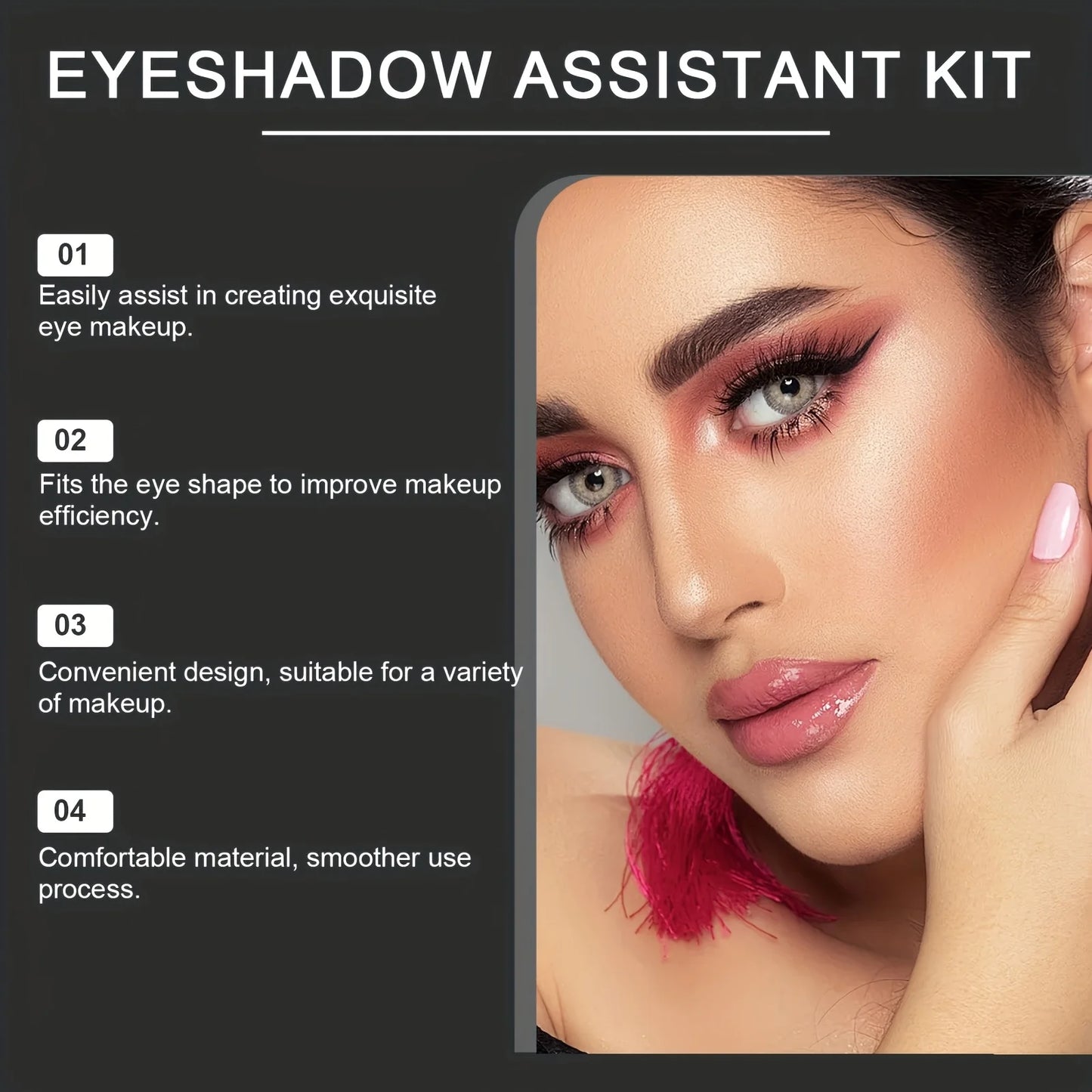 Quick Makeup Tool - Eye Shadow Auxiliary Tool Set, Eyeshadow Tools, Quick Makeup Templates, Eyeshadow Molds
