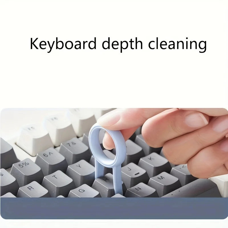 7-in-1 Portable Cleaning Kit: Keyboard, Earphone, Screen, Mini Brushes, Crevice Tool. Travel Gadget | Back to School Essentials