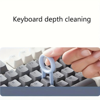 7-in-1 Portable Cleaning Kit: Keyboard, Earphone, Screen, Mini Brushes, Crevice Tool. Travel Gadget | Back to School Essentials