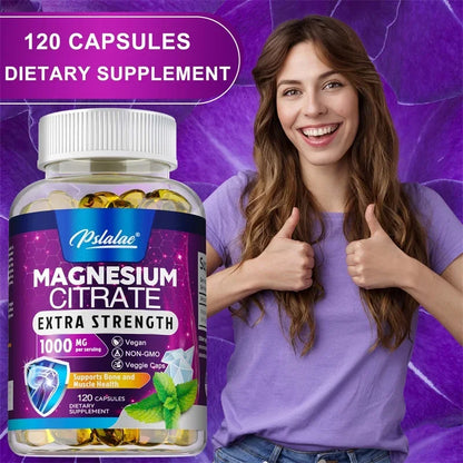 Magnesium Citrate - Supports Digestive Health, Muscle, Nerve, Bone and Heart Health
