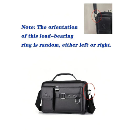 Men's Stylish Shoulder Crossbody Bag with Adjustable Strap Business Casual Use, Perfect for Commuting, Work, Everyday Essentials