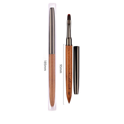 Nail Art Brush Sandalwood Lines Drawing Painting Phototherapy Gradient Sweeping Specific Pen UV Gel Liner Brush Manicure Tools