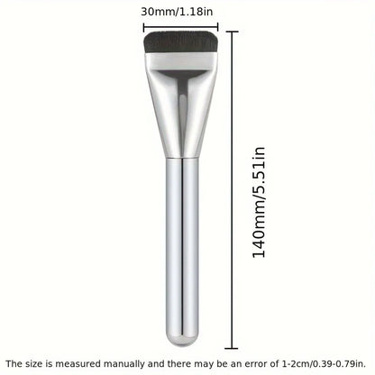 1/2/3pcs Multi-Use Foundation Ultra-Fine Brush and Stainless Steel Makeup Mixing Palette with Spatula Mixing Stick Beauty Tools