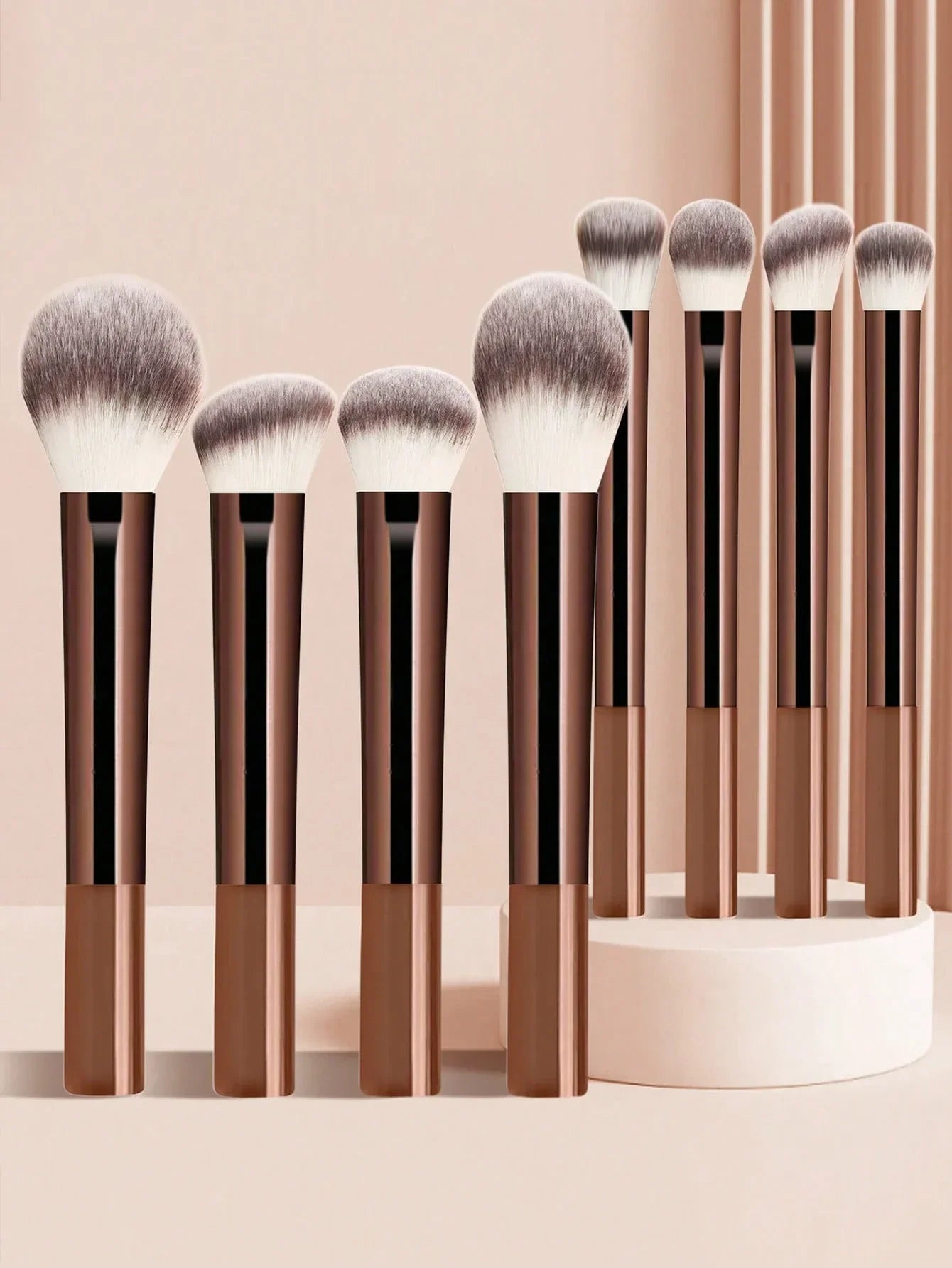 12pcs Makeup Brush Kit Soft Synthetic Hair Make Up Brushes Foundation Blush Eyeshadow Cosmetic Makeup Tools