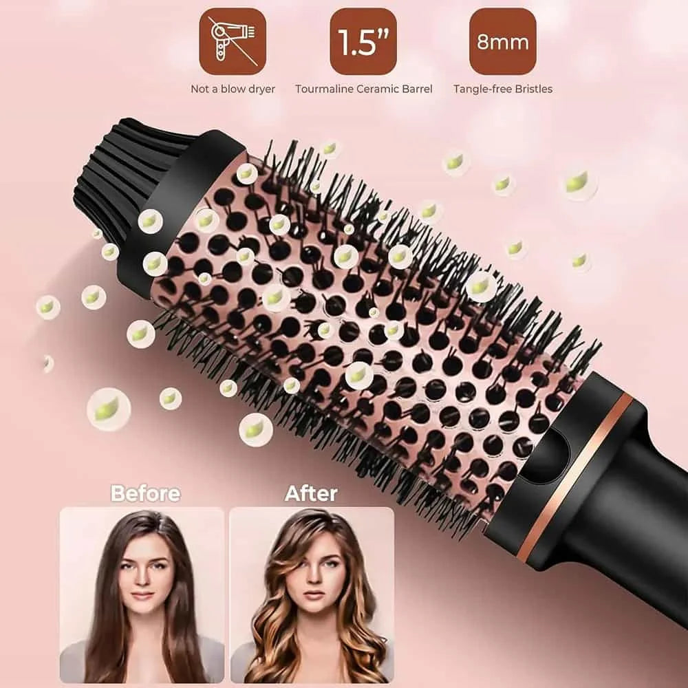 10   Hair Curler Ceramic Curling Iron Anti Scald Double PTC For Women Hot Brush Travel Fast Heating Heated Brush Thermal Brush