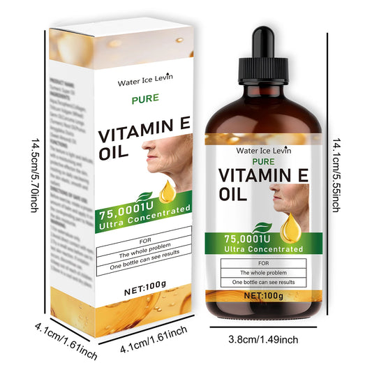Natural Vitamin E Essential Oil Is Used for Morning and Night Skin Care, Hypoallergenic, Soft and Smooth Skin, Suitable for All Skin Types, Unisex Adult Formula
