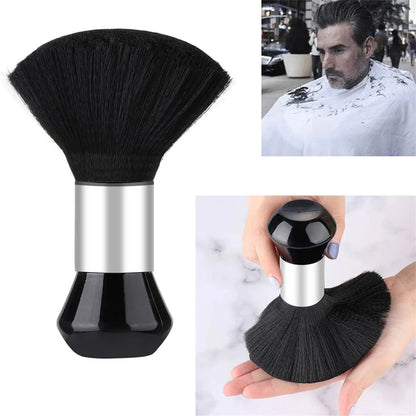 Hairdressing Soft Brush Black Hairdressing Sweeping Neck Hair Cleaning Duster Hair Cutting Brush Barbershop Hair Cut Brush Tools