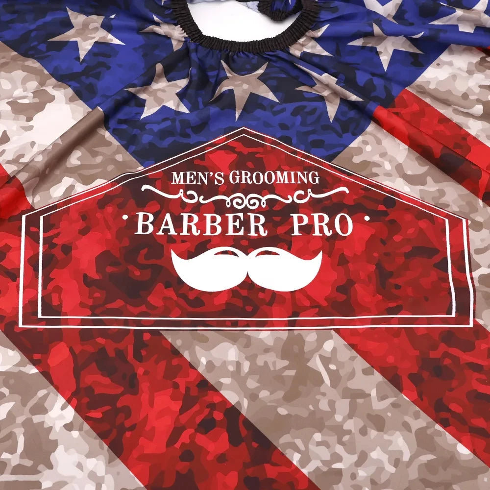 Barbershop Hairdressing Coat Waterproof Adjustable Gown Anti-static Buckle Haircut Cloth Barber Cape Tool
