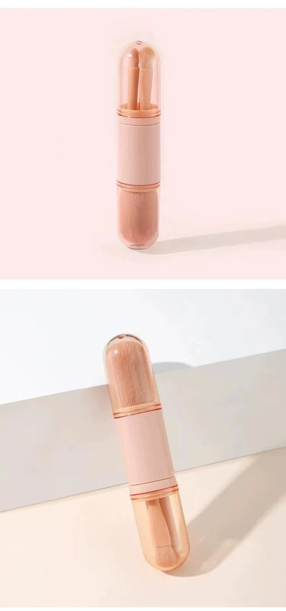 4-in-1 Makeup Set Beauty Tools Mini Set Brush Skin Tone Telescopic Brush Portable Makeup Brush beauty tools