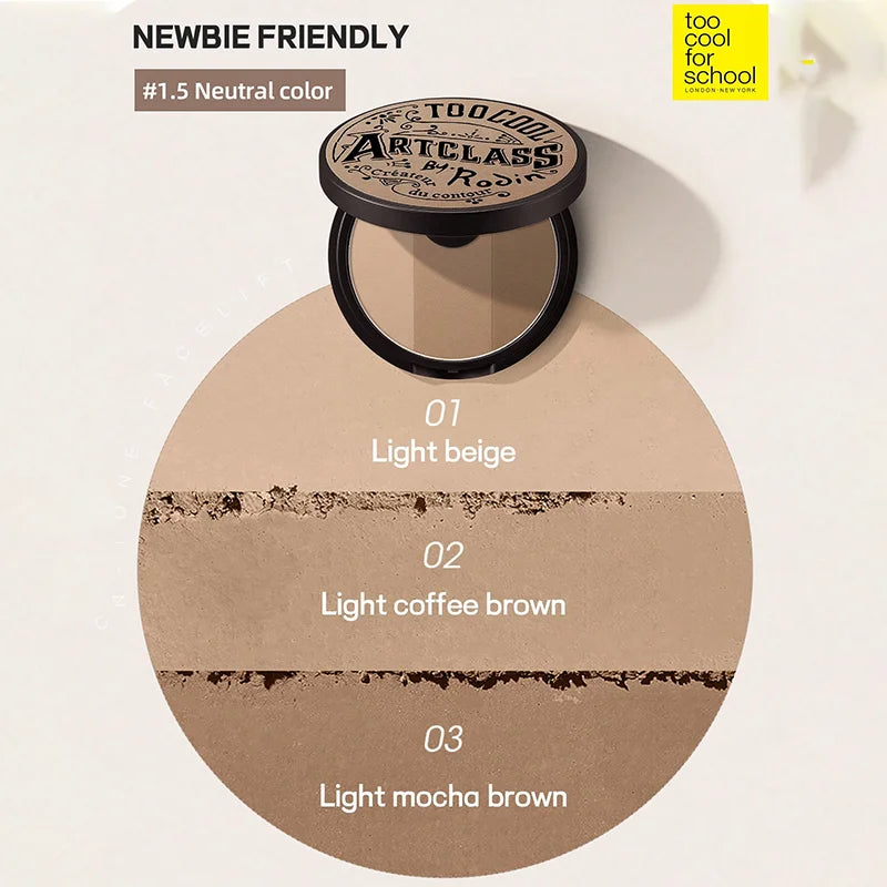 K-Beauty Smooth Matte Contour Palette + Brush