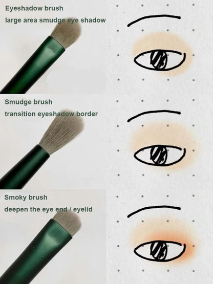10/13PCS Makeup Brushes Set Eye Shadow Foundation Women Cosmetic Brush Eyeshadow Blush Beauty Soft Tools Bag Makeup Brush Set