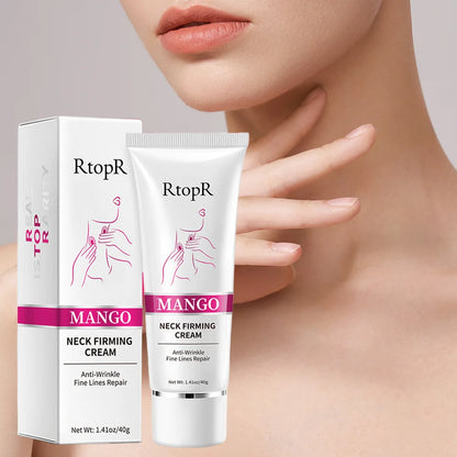Mango Neck Firming Cream 40g, Skin Smoothing & Texture Improvement Neck Care, Nourishing Treatment for Neck Area
