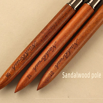Nail Art Brush Sandalwood Lines Drawing Painting Phototherapy Gradient Sweeping Specific Pen UV Gel Liner Brush Manicure Tools