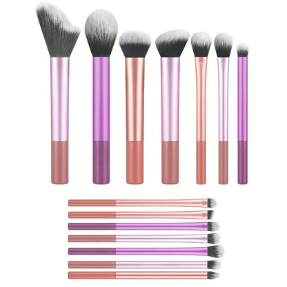 12pcs Makeup Brush Kit Soft Synthetic Hair Make Up Brushes Foundation Blush Eyeshadow Cosmetic Makeup Tools