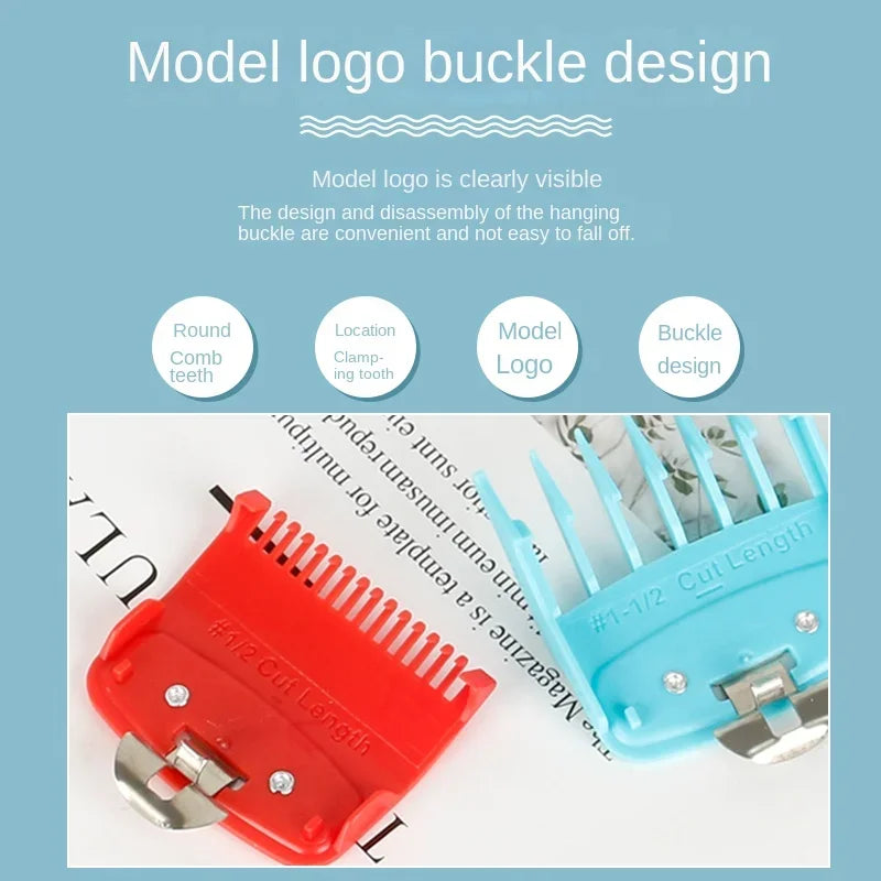 2pcs/lot Hair Clipper Guide Comb Cutting Limit Combs Standard Guards Attach Parts Electric Clippers Accessories 1.5mm + 4.5mm