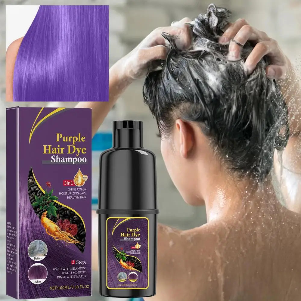 Hair Color Shampoo Black Hair Dye Covering White Hair Shampoo Hair Dye Shampoo Darkening Hair Shampoo Wine Red, Brown, Silver