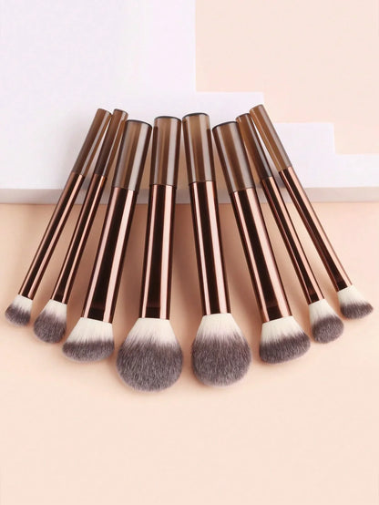 12pcs Makeup Brush Kit Soft Synthetic Hair Make Up Brushes Foundation Blush Eyeshadow Cosmetic Makeup Tools