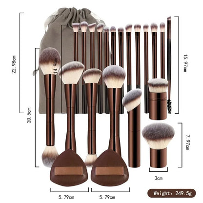 20-piece makeup brush set foundation concealer powder eyeshadow blush makeup tools