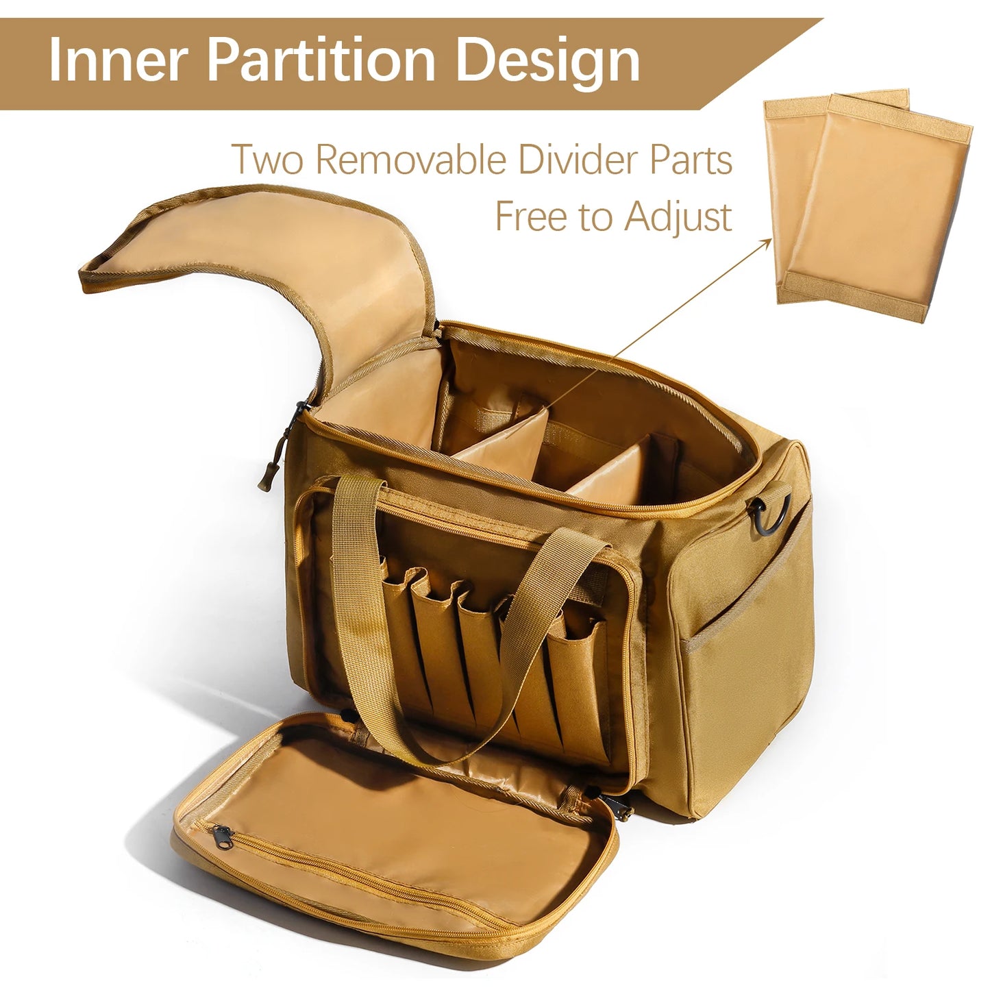 Tactical MOLLE Storage Bag - Durable Oxford Organizer for Training, Range Gear & Everyday Essentials - Adjustable Shoulder Strap