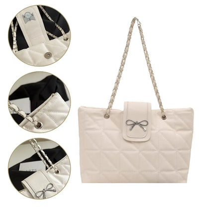 Large Capacity Tote Bag for Women - Trendy Shoulder Hobo & Hand Carry, Aesthetic Chic Versatile Purse for Everyday Essentials