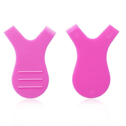 Makeup Eyelash Brushes 10pcs Reuseable Plastic Clean Comb Y Shape Eyelashe Lifting Curler Eye Lash Extension Perm Eyelashe Tools