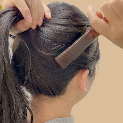 Foldable Hair Comb Double Side Anti Static Head Massager Travel Hair Styling Tool Portable Boar Bristle Hairdressing Salon Brush
