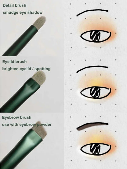 10/13PCS Makeup Brushes Set Eye Shadow Foundation Women Cosmetic Brush Eyeshadow Blush Beauty Soft Tools Bag Makeup Brush Set
