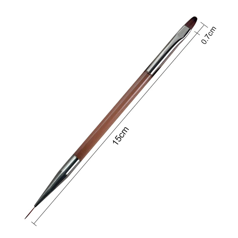 Nail Art Brush Sandalwood Lines Drawing Painting Phototherapy Gradient Sweeping Specific Pen UV Gel Liner Brush Manicure Tools