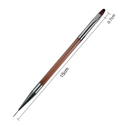 Nail Art Brush Sandalwood Lines Drawing Painting Phototherapy Gradient Sweeping Specific Pen UV Gel Liner Brush Manicure Tools