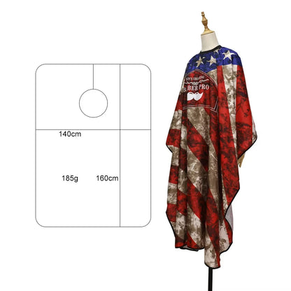Barbershop Hairdressing Coat Waterproof Adjustable Gown Anti-static Buckle Haircut Cloth Barber Cape Tool