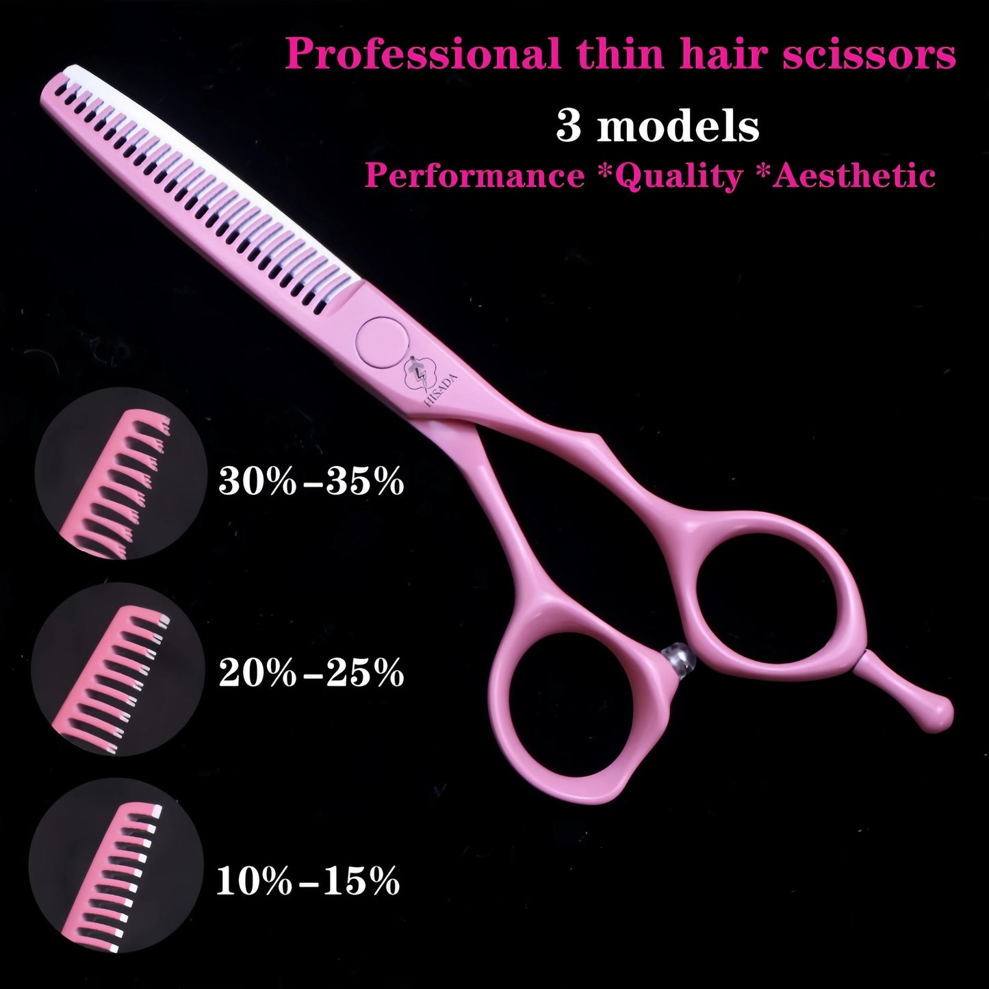 Hair scissors HISADA tijeras barbero profesional Handmade scissors in Japan VG10 Material navaja de barbería 5.5/6.0/6.5 inch
