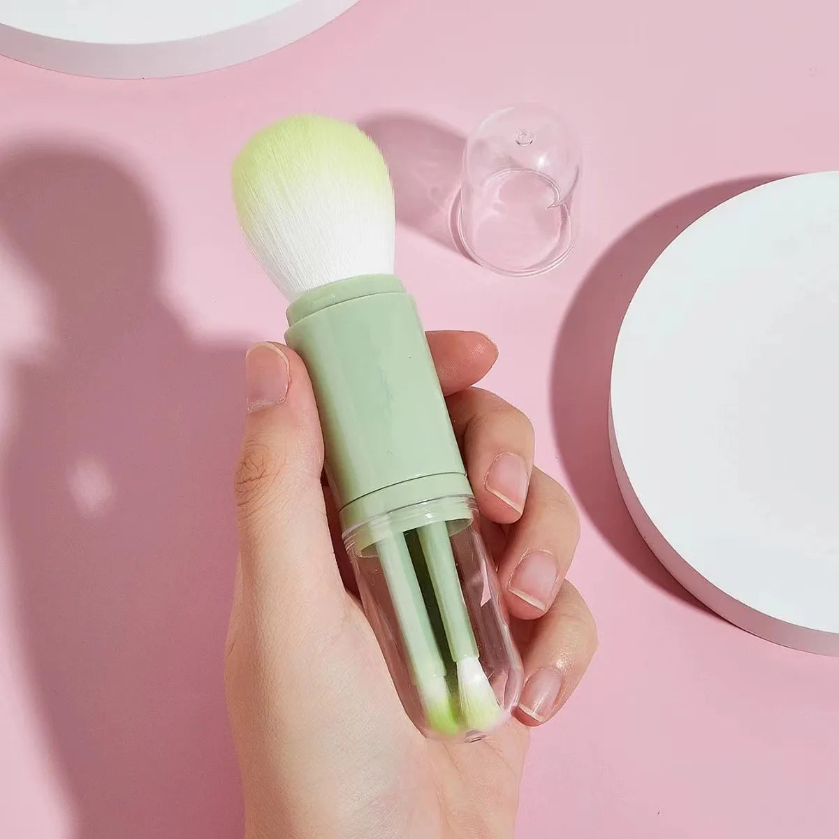 4-in-1 Makeup Set Beauty Tools Mini Set Brush Skin Tone Telescopic Brush Portable Makeup Brush beauty tools