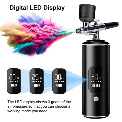 Nails Art Painting Airbrush With Compressor For Cake Decoration Makeup Manicure Nail Airbrush Portable Varnish Paint Sprayer Gun