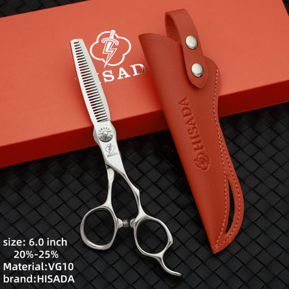 Hair scissors HISADA tijeras barbero profesional Handmade scissors in Japan VG10 Material navaja de barbería 5.5/6.0/6.5 inch