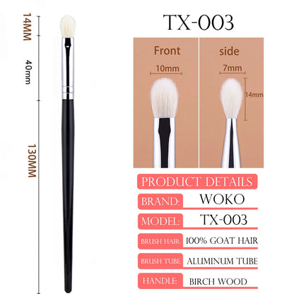 Make Up Eyeshadow Brush 100% Goat Hair Eyeshadow Brush Blending Makeup Brushes Birch Pro Eye Shadow Blending Makeup Tools