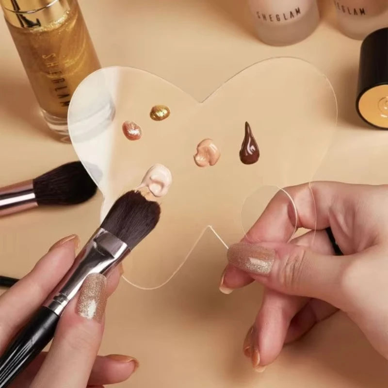 1/2PCS Acrylic Makeup Palette Spatula Liquid Foundation Eye Shadow Mixing Cream Pigments Nail Art Manual Cosmetic Beauty Tools