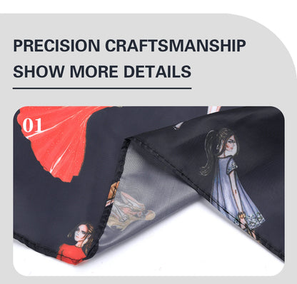 Barbershop Hairdressing Coat Waterproof Adjustable Gown Anti-static Buckle Haircut Cloth Barber Cape Tool